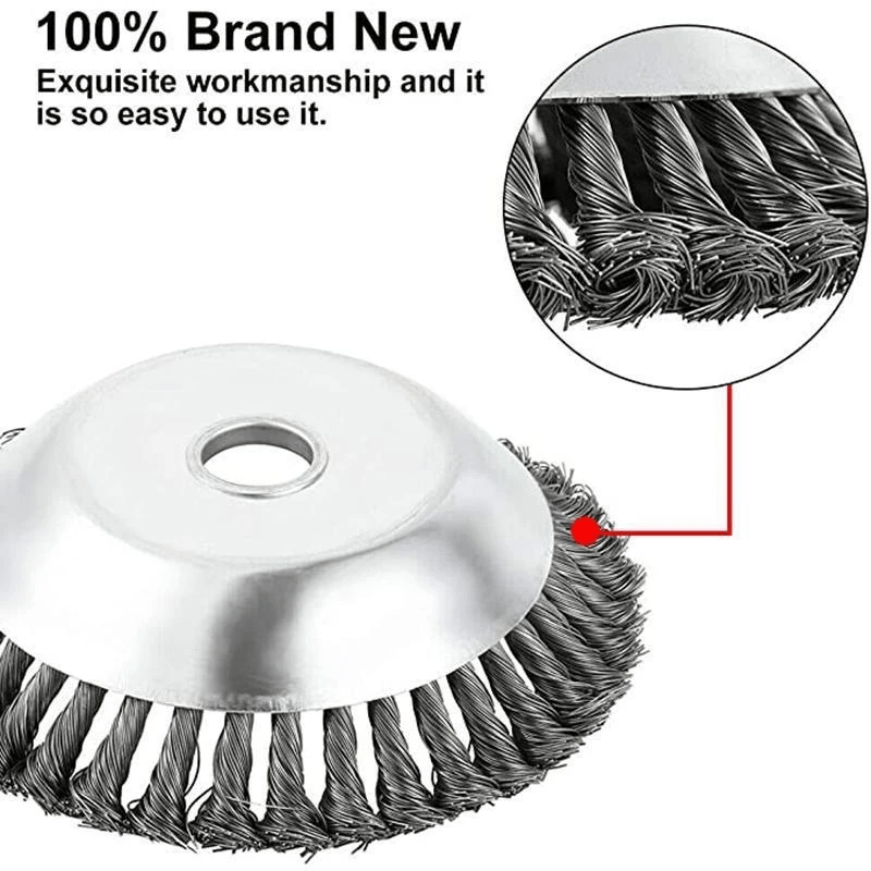 Multi-Purpose Steel Wire Trimmer Head for Efficient Lawn Care