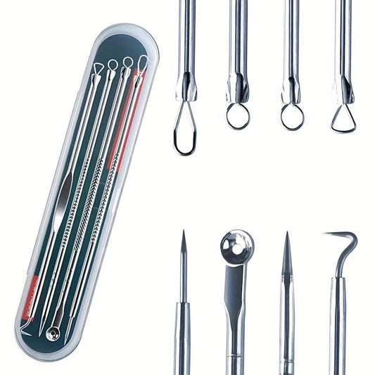 Pack of 4 Acne Blackhead Remover Needle Set