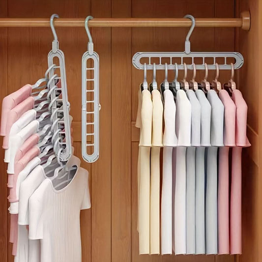 Foldable Multi-Hole Clothes Hanger – Space-Saving Drying Rack