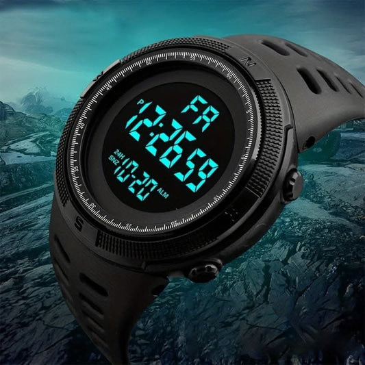 Men's Large Dial Sports Electronic Watch