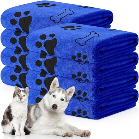 Microfiber Pet Towel Set for Dogs & Cats