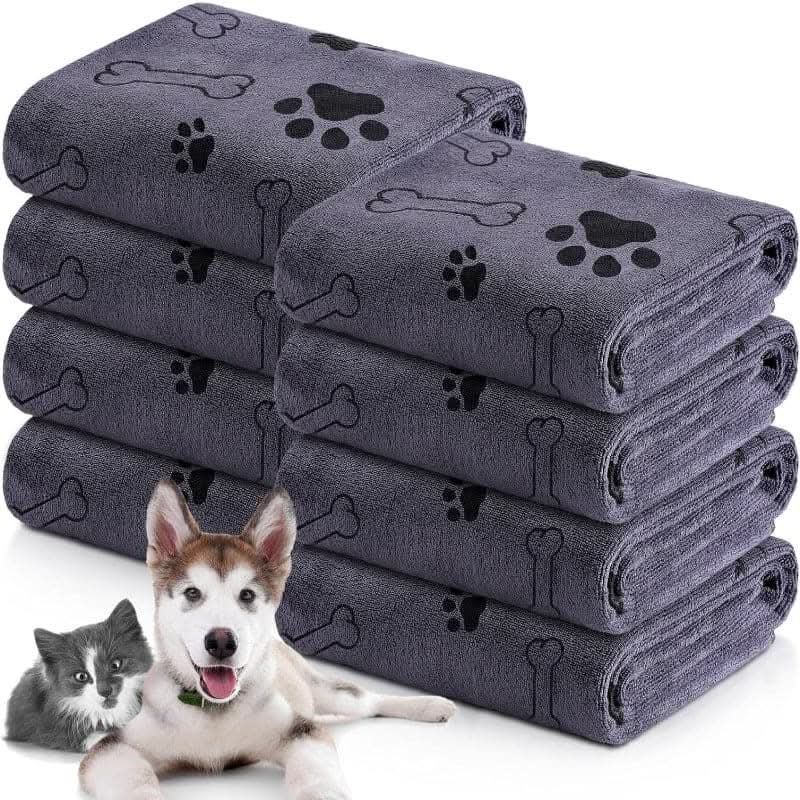 Microfiber Pet Towel Set for Dogs & Cats