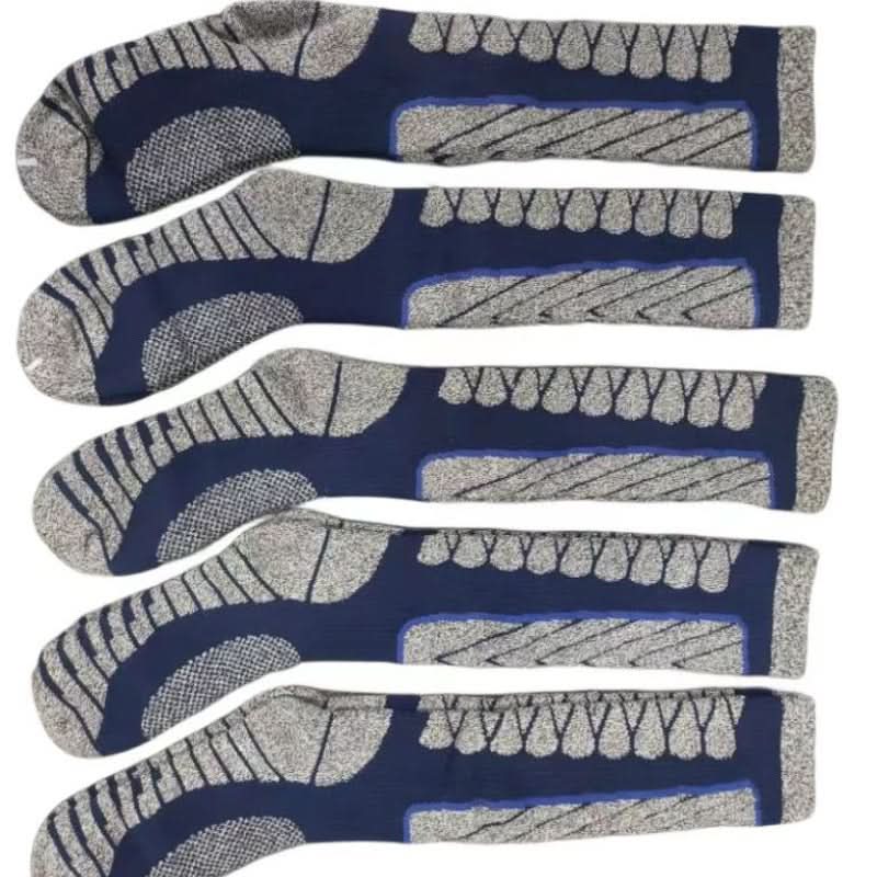 5 Pairs Thermal Hiking Socks - Moisture-Wicking