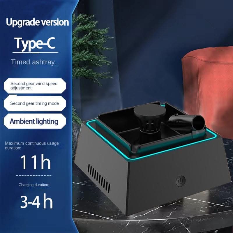 Smart Ashtray Air Purifier – USB Portable Design