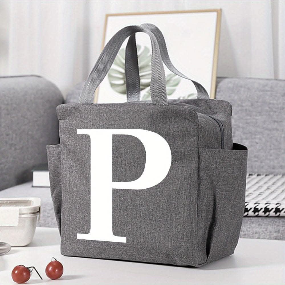 Canvas Insulated Lunch Bag -  Perfect for Office, School, Travel, and Picnic
