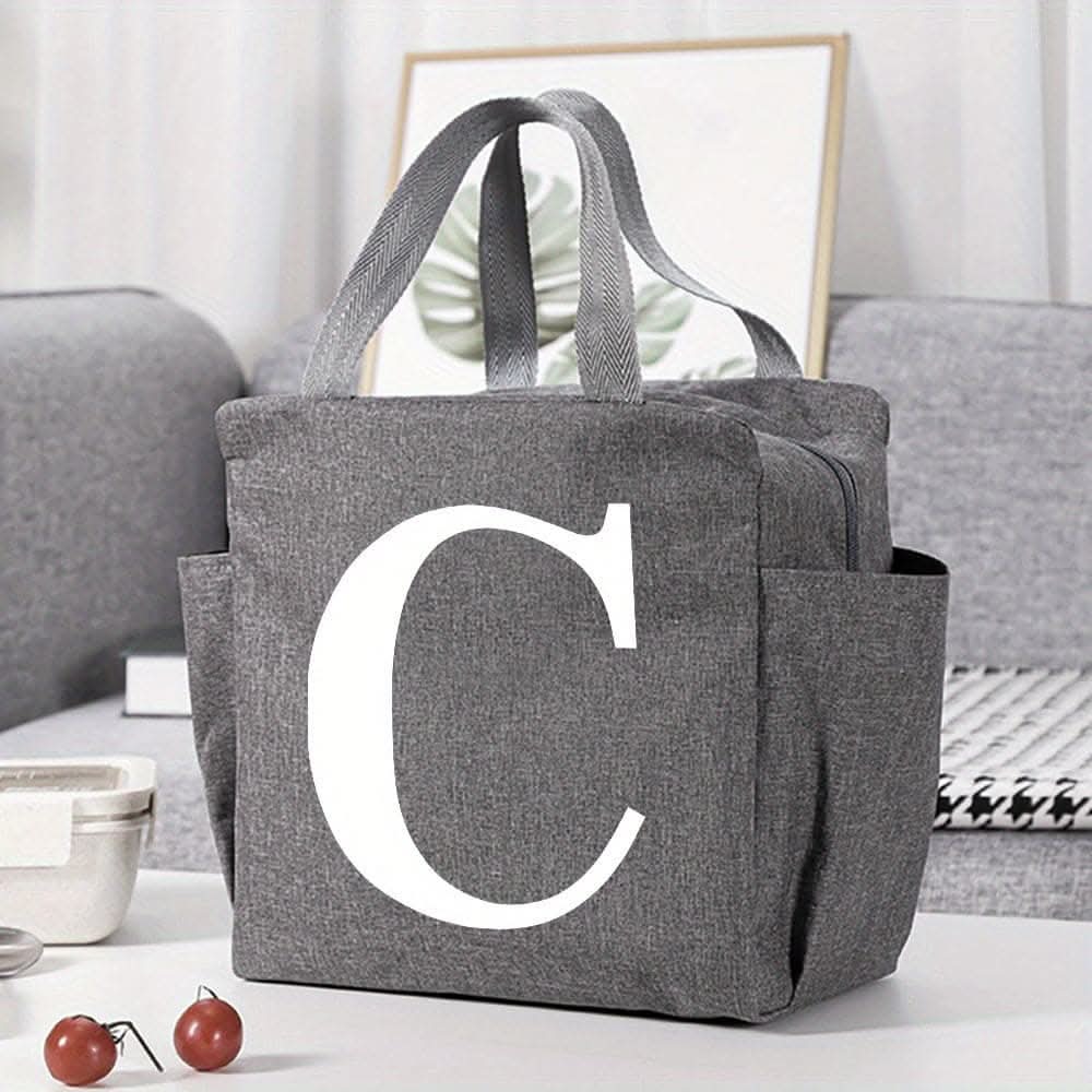 Canvas Insulated Lunch Bag -  Perfect for Office, School, Travel, and Picnic