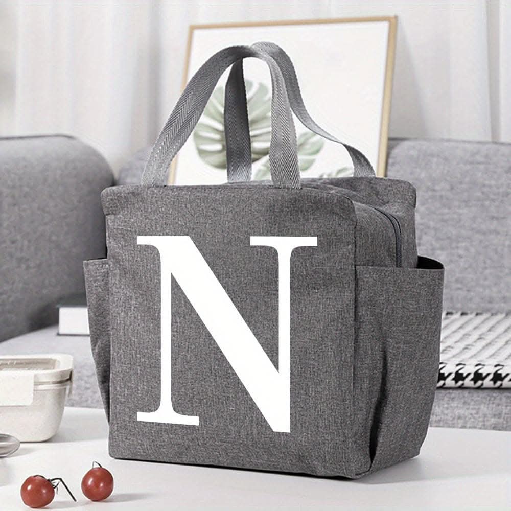 Canvas Insulated Lunch Bag -  Perfect for Office, School, Travel, and Picnic