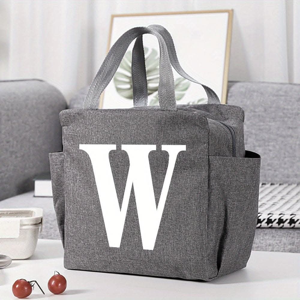 Canvas Insulated Lunch Bag -  Perfect for Office, School, Travel, and Picnic