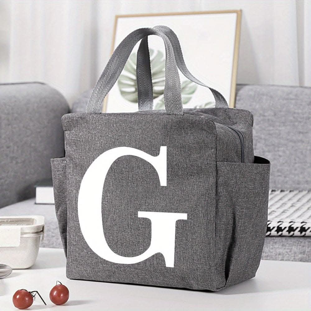 Canvas Insulated Lunch Bag -  Perfect for Office, School, Travel, and Picnic