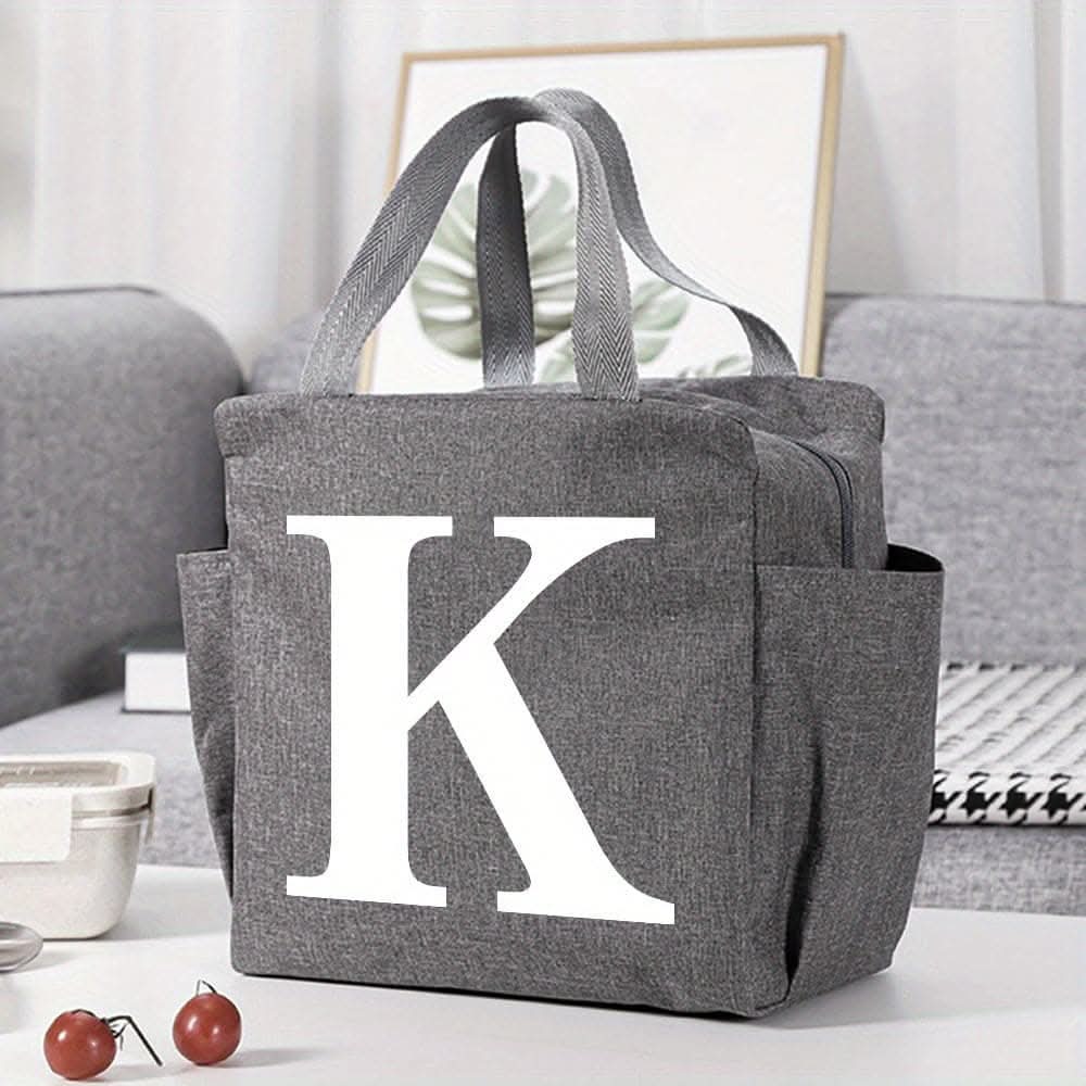 Canvas Insulated Lunch Bag -  Perfect for Office, School, Travel, and Picnic