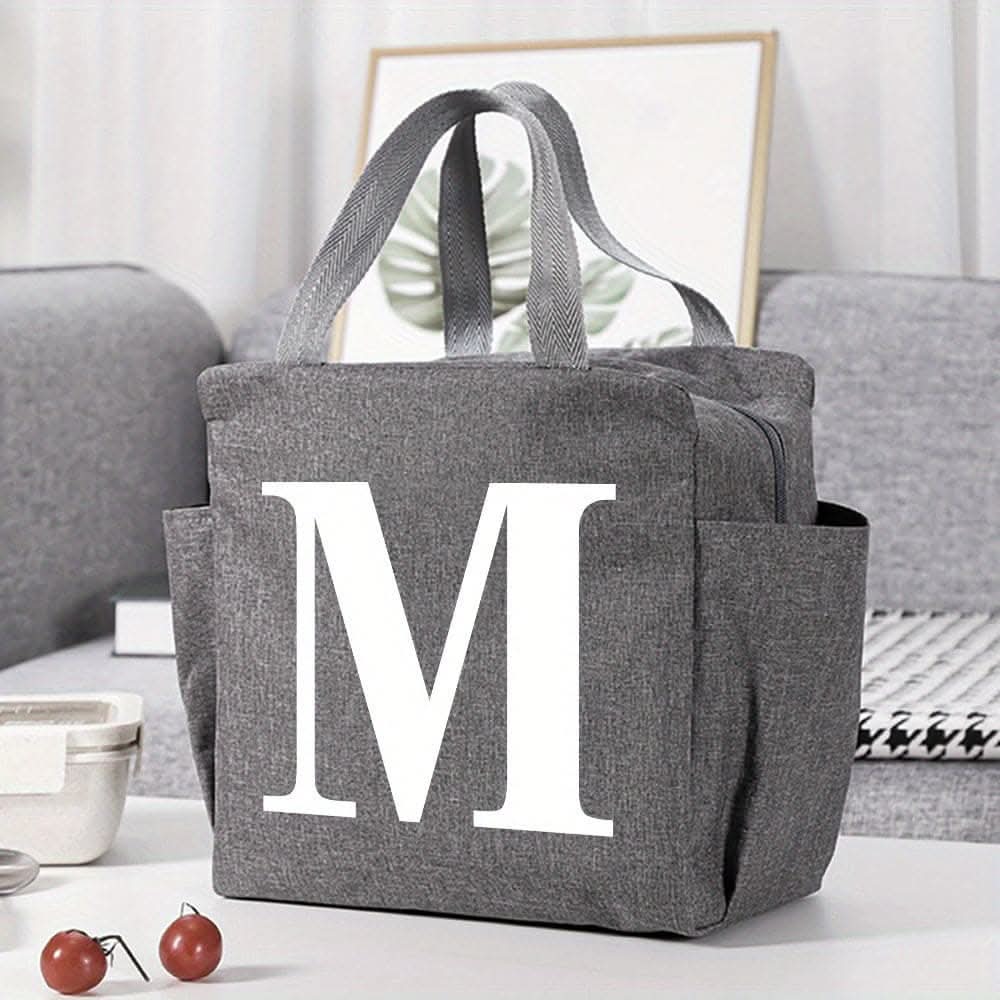 Canvas Insulated Lunch Bag -  Perfect for Office, School, Travel, and Picnic