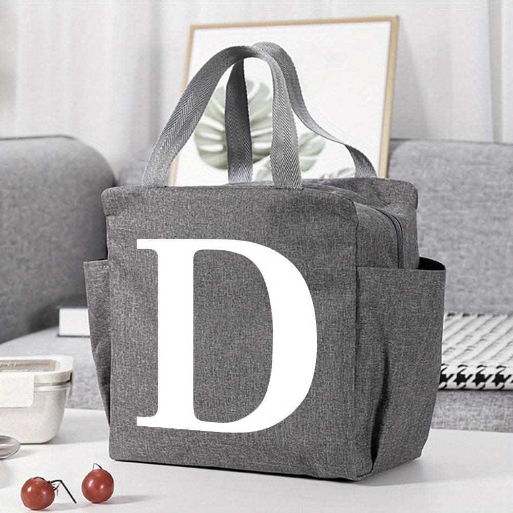 Canvas Insulated Lunch Bag -  Perfect for Office, School, Travel, and Picnic