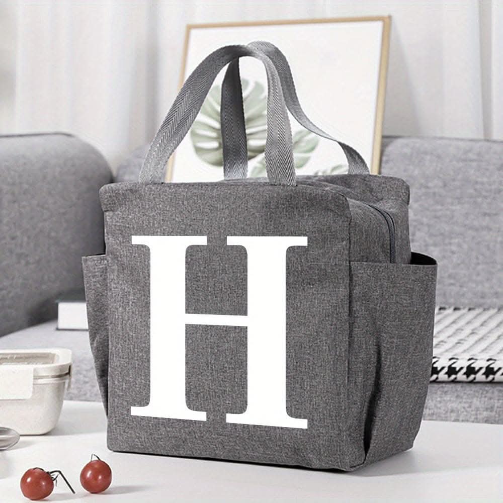 Canvas Insulated Lunch Bag -  Perfect for Office, School, Travel, and Picnic