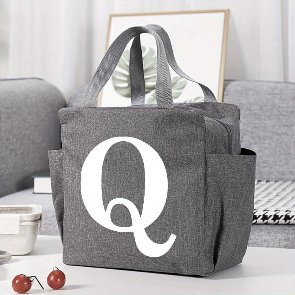 Canvas Insulated Lunch Bag -  Perfect for Office, School, Travel, and Picnic