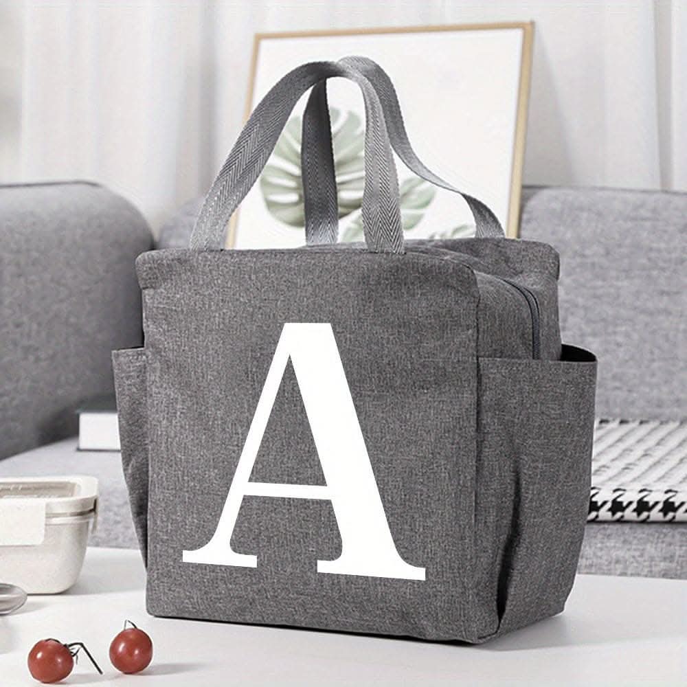 Canvas Insulated Lunch Bag -  Perfect for Office, School, Travel, and Picnic