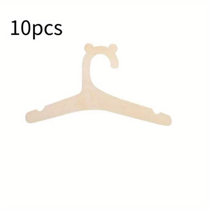 10-Pack Wooden Hangers – Durable & Decorative