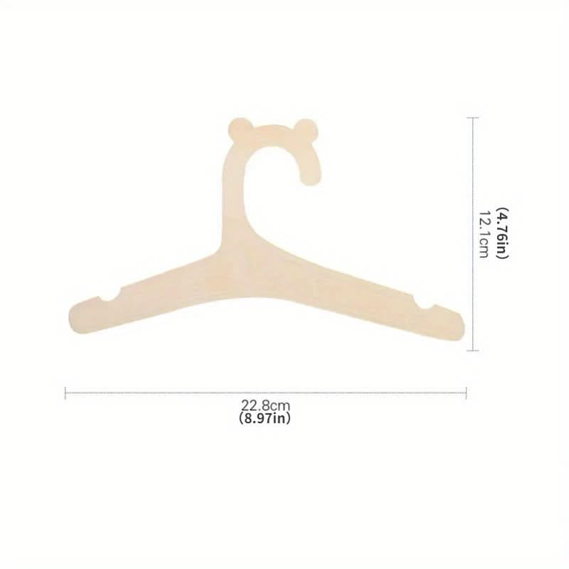 10-Pack Wooden Hangers – Durable & Decorative
