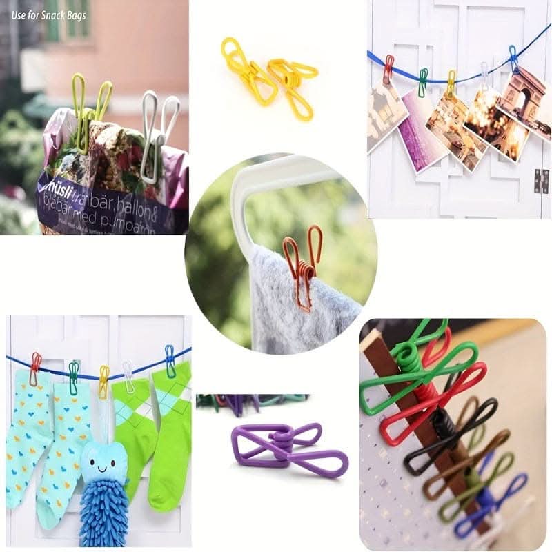10pcs Food Clips - Coated Steel Chip & Sandwich Clips