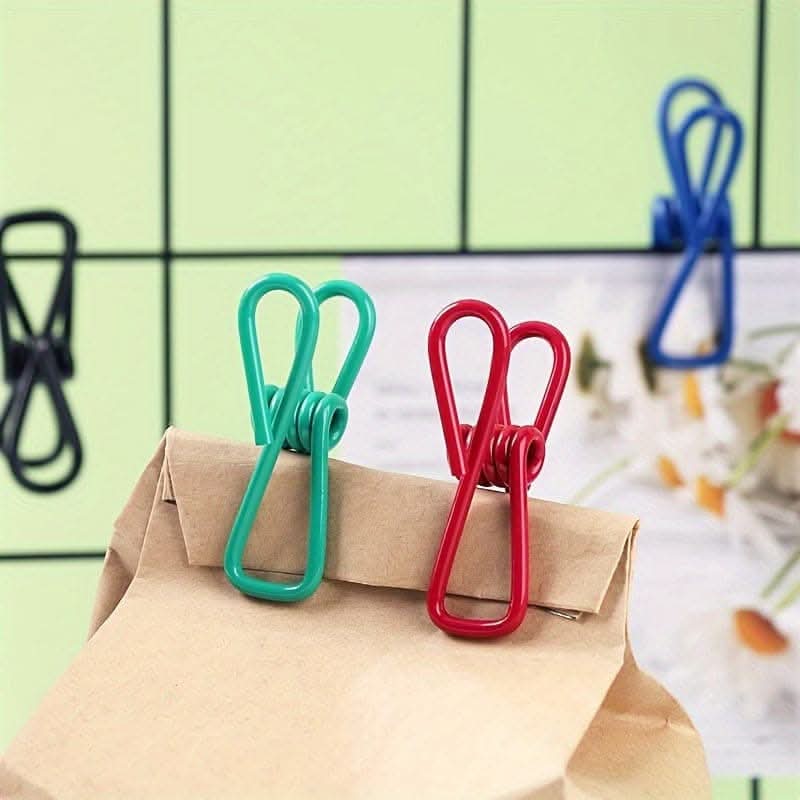 10pcs Food Clips - Coated Steel Chip & Sandwich Clips