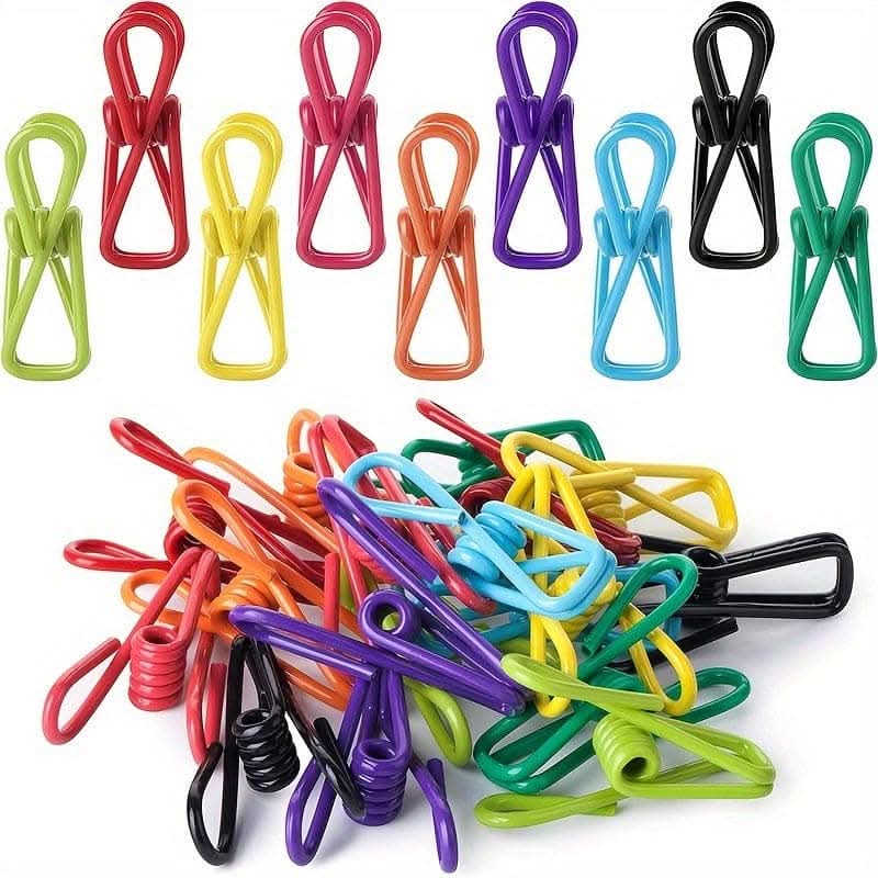 10pcs Food Clips - Coated Steel Chip & Sandwich Clips