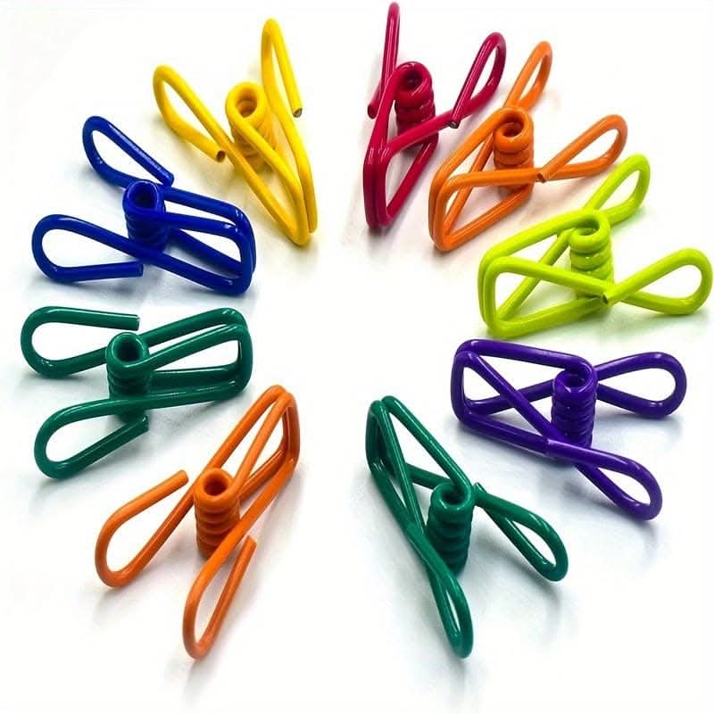 10pcs Food Clips - Coated Steel Chip & Sandwich Clips