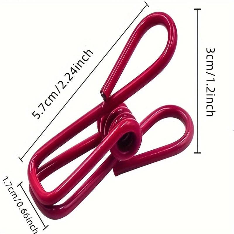 10pcs Food Clips - Coated Steel Chip & Sandwich Clips