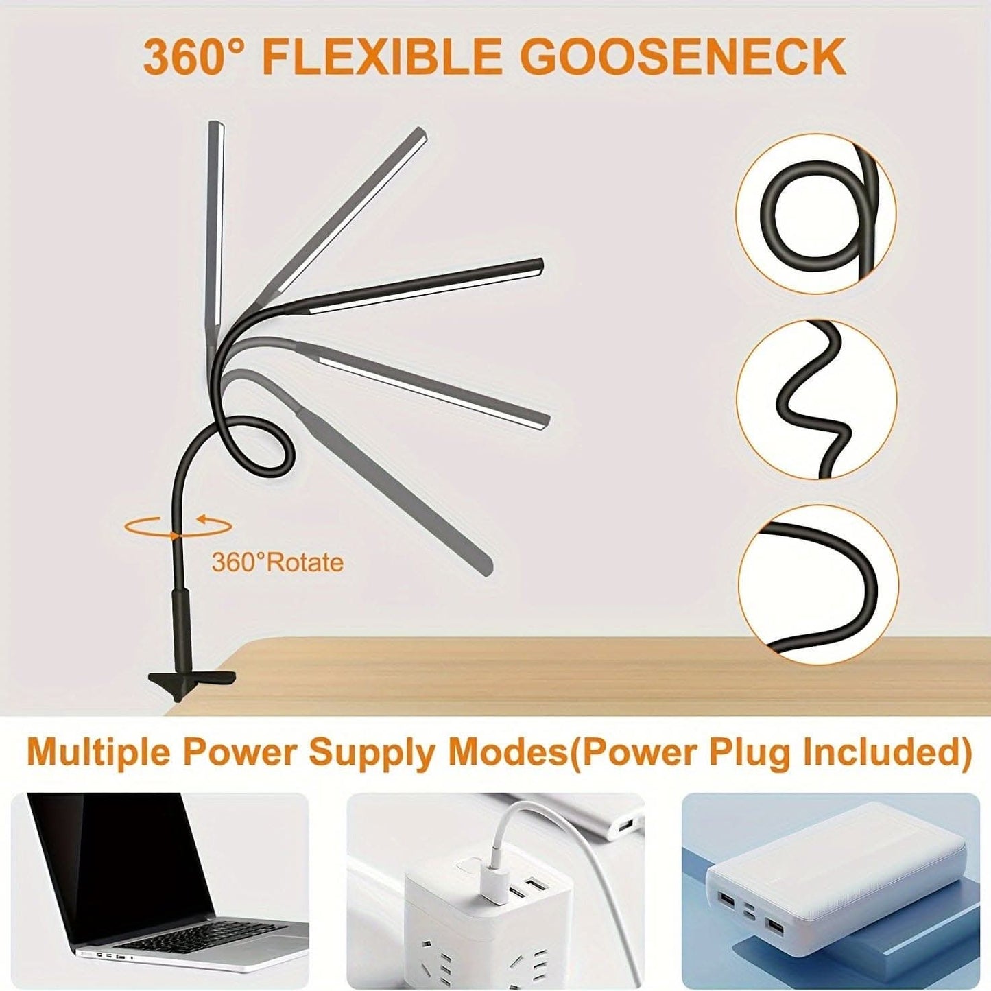 Flexible LED Desk Lamp