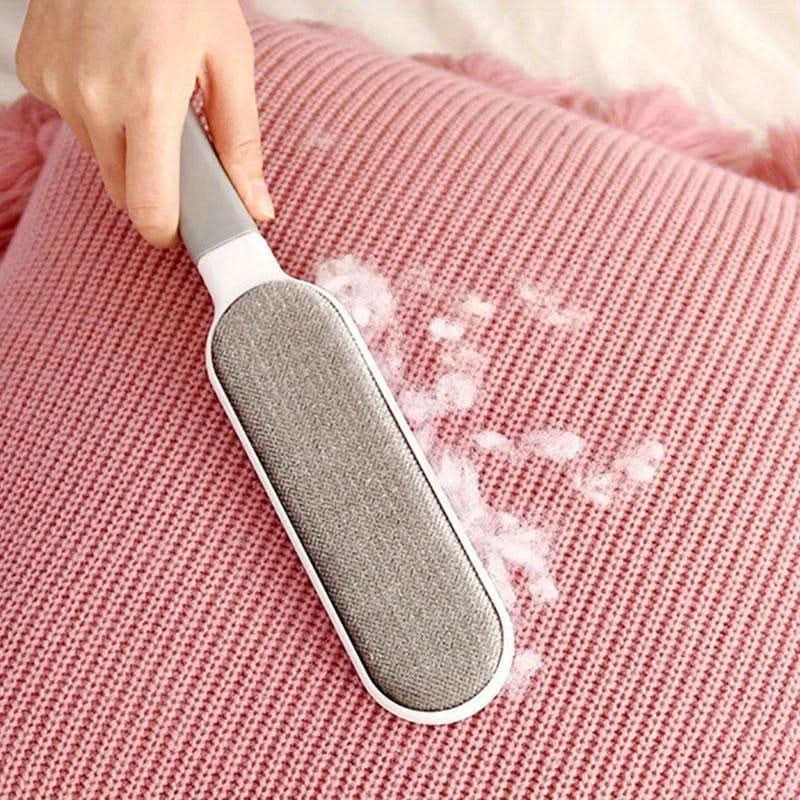 Reusable Double-Sided Electrostatic Pet Hair Remover Brush - Portable & Durable