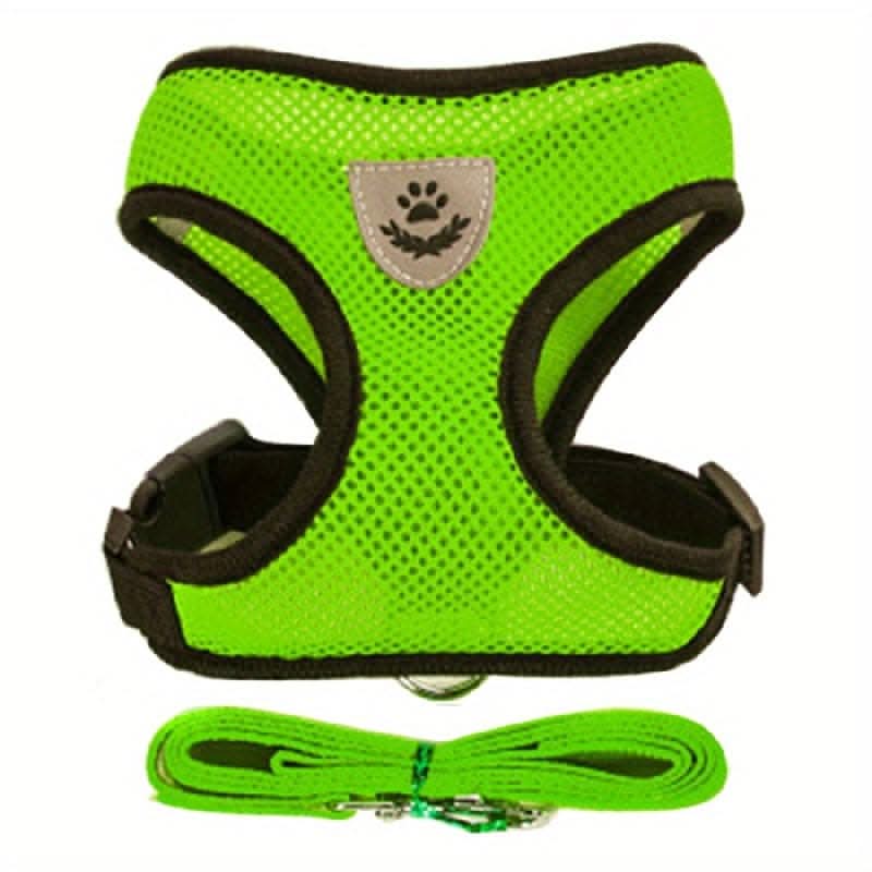 Adjustable Mesh Dog Harness & Leash Set