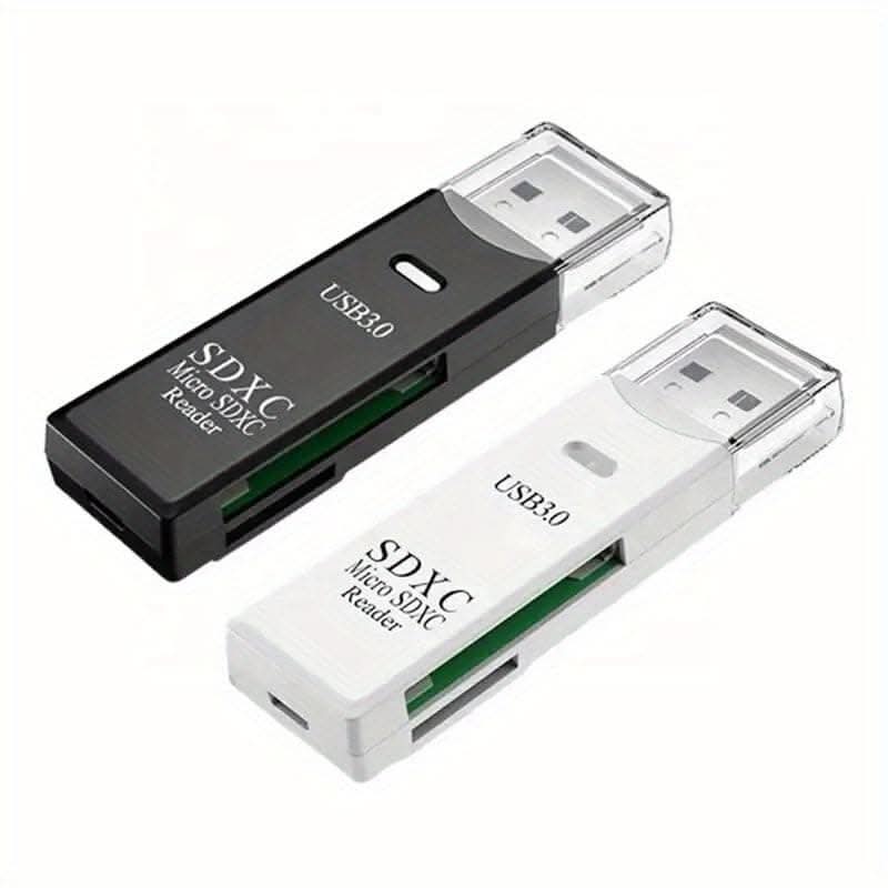 Mini High-Speed 2-in-1 Card Reader - USB 3.0 for Micro SD and TF Cards
