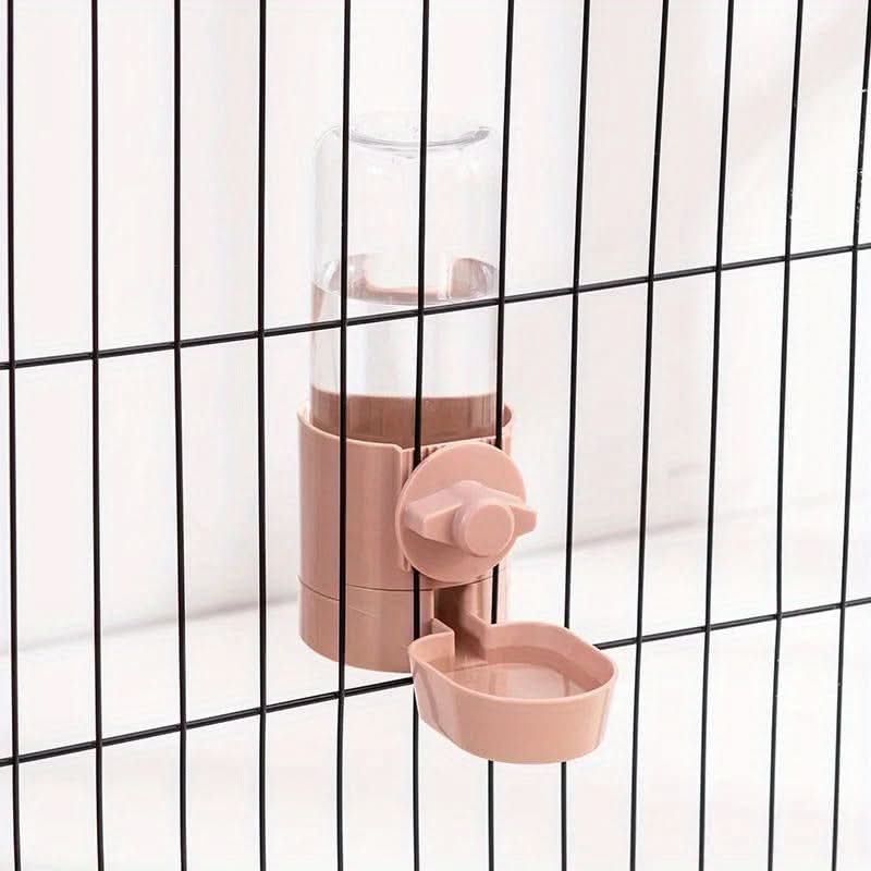 Hanging Bird Cage Feeder with Water Bottle and Food Dispenser – 500ml