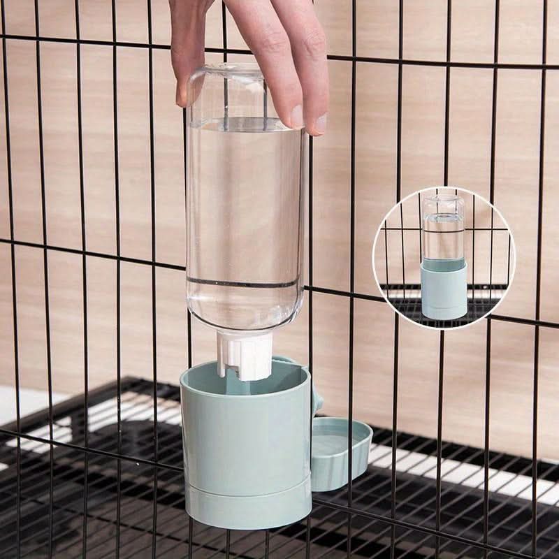 Hanging Bird Cage Feeder with Water Bottle and Food Dispenser – 500ml