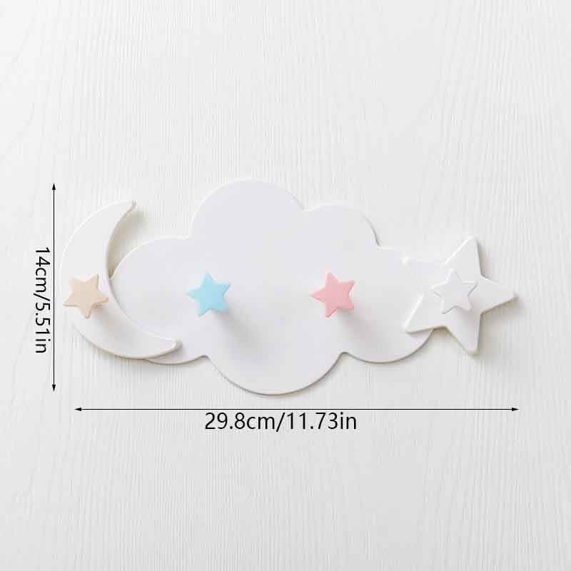 Adhesive Cloud Wall Hook, Strong Load-Bearing