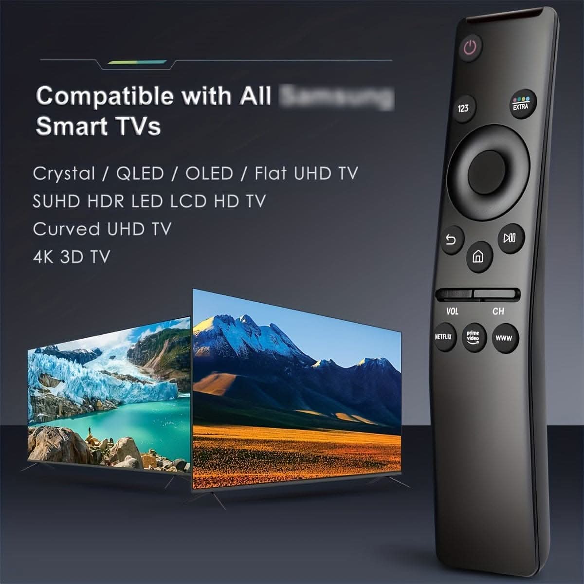 Universal Remote Control for Smart TVs - Pack of 2