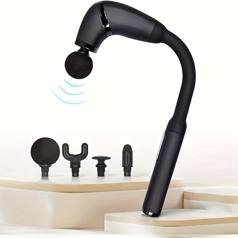 Adjustable Speed Deep Tissue Massage Gun - Ergonomic U-Shaped Massager
