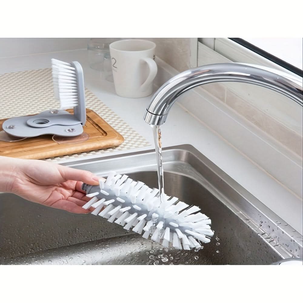 Wall-Mounted Cup & Bottle Cleaning Brush