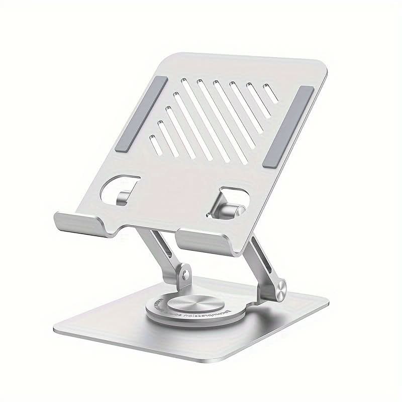 Adjustable Aluminum Tablet Stand with 360° Rotation