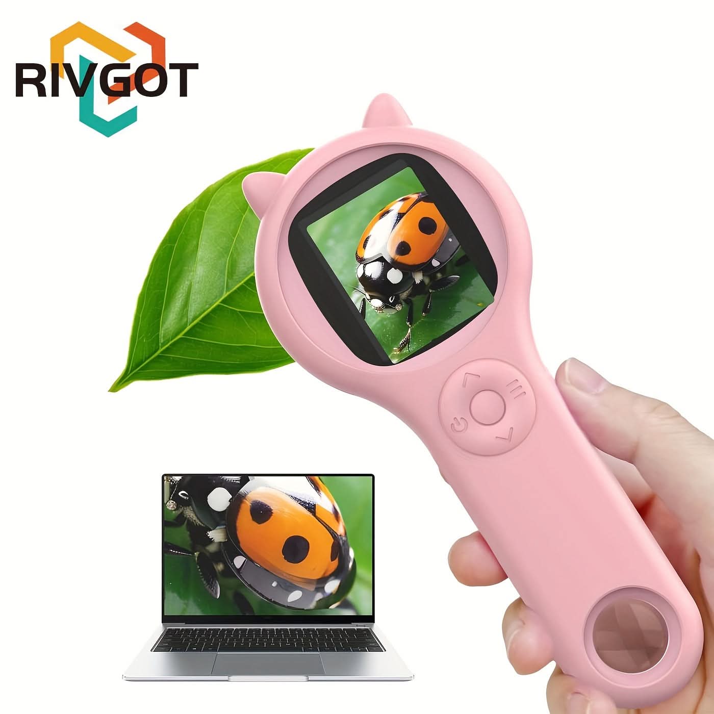 Portable Kids Microscope – 2 Million Pixels Digital Handheld Magnifier