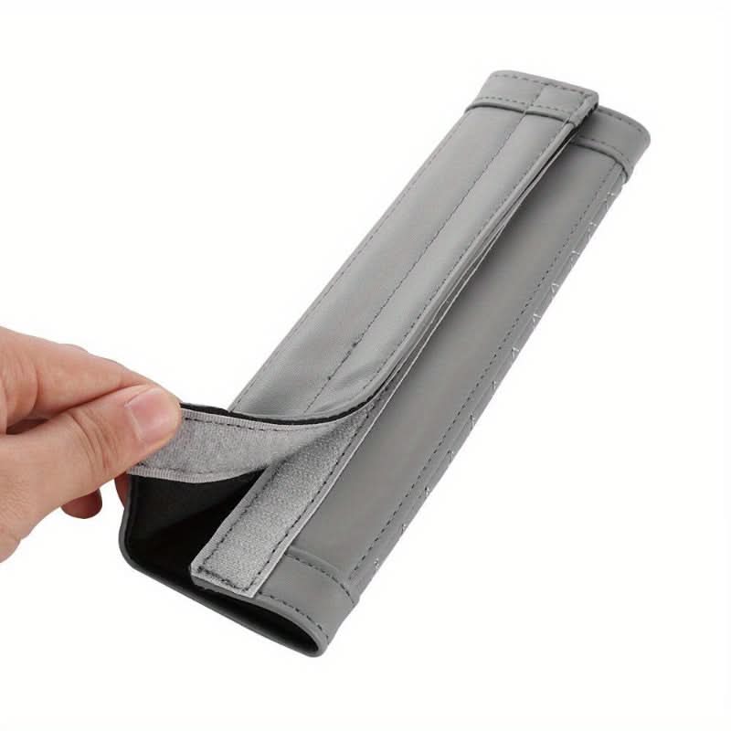 Soft PU Leather Car Seat Belt Covers - 2-Pack