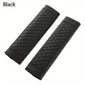 Soft PU Leather Car Seat Belt Covers - 2-Pack