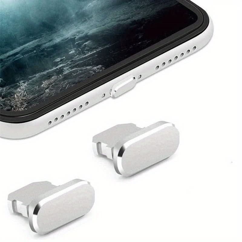 2PCS Aluminum Dust Plugs for iPhone & iPad
