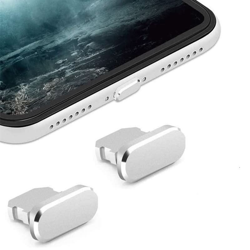 2PCS Aluminum Dust Plugs for iPhone & iPad