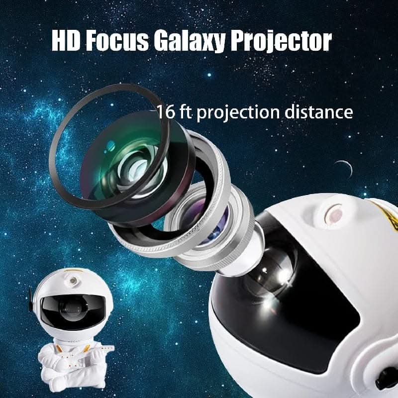 Remote-Control LED Star & Nebula Projector Light