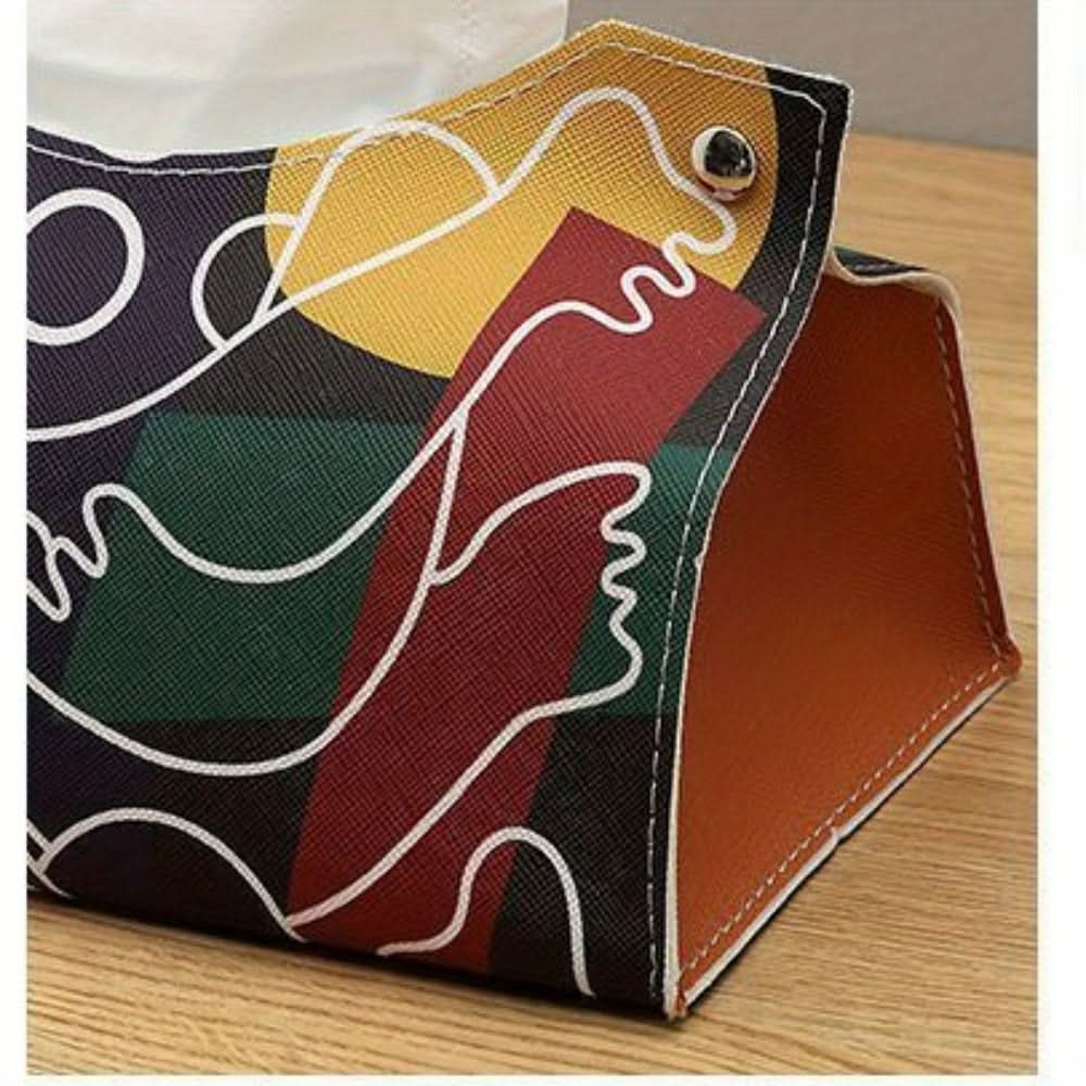 Abstract Pattern Tissue Box Cover & Dispenser