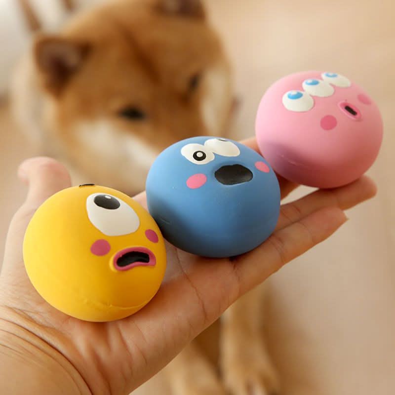 3 Pcs Rubber Squeaky Dog Chew Toy