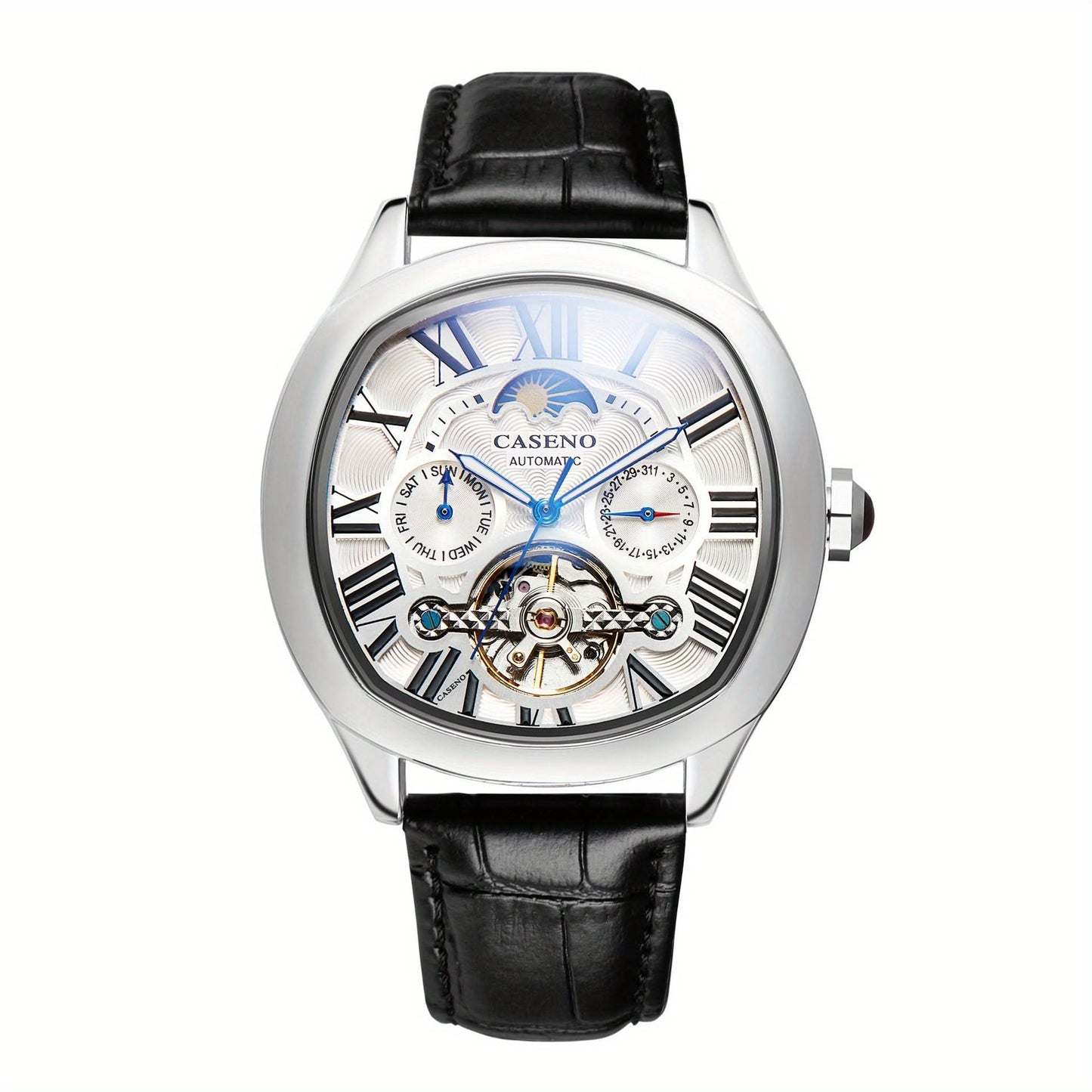 Moon Phase Tourbillon Watch - Automatic Mechanical Movement