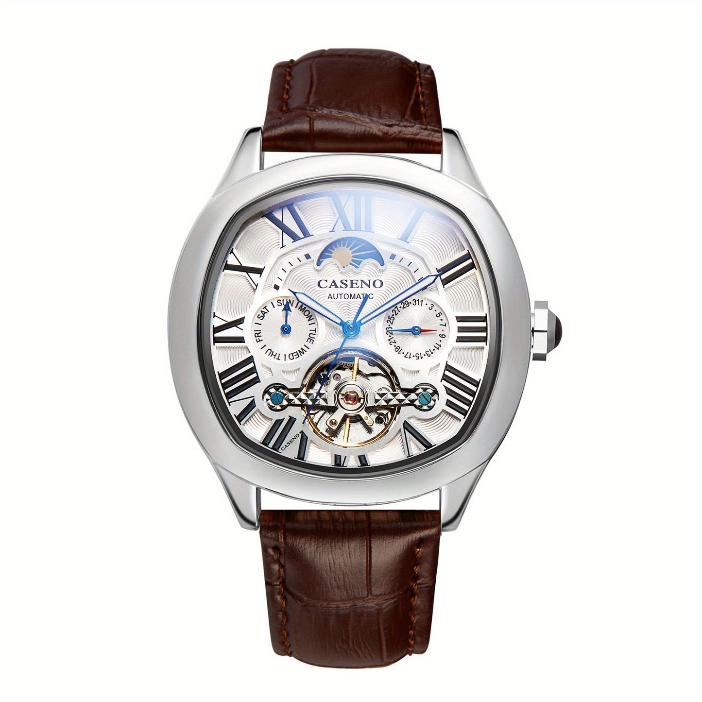 Moon Phase Tourbillon Watch - Automatic Mechanical Movement