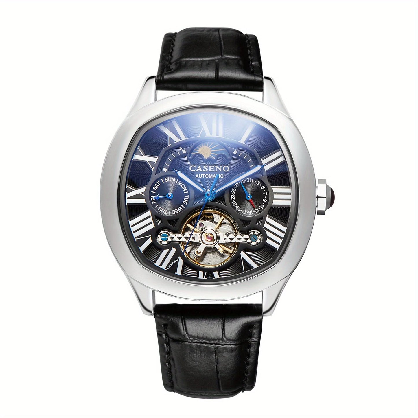 Moon Phase Tourbillon Watch - Automatic Mechanical Movement