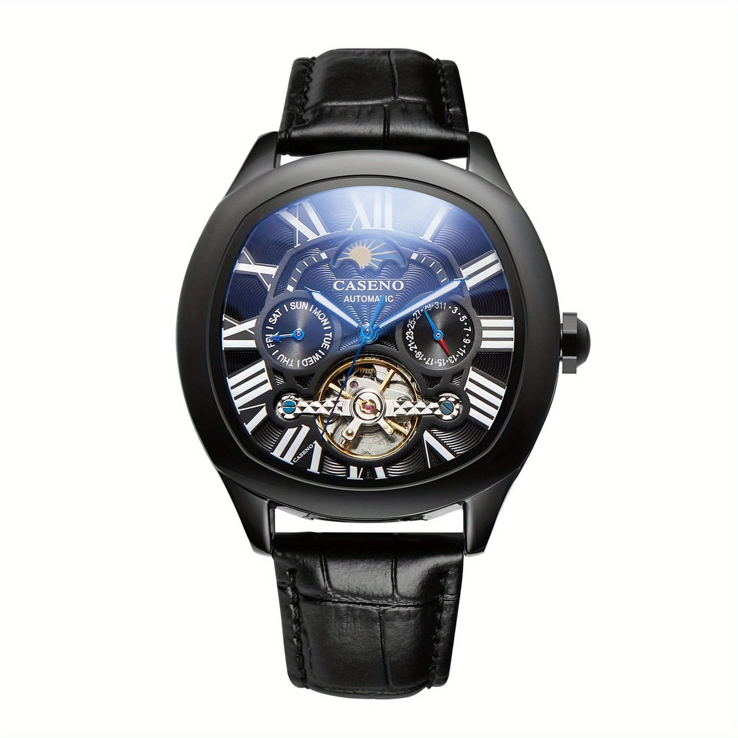 Moon Phase Tourbillon Watch - Automatic Mechanical Movement