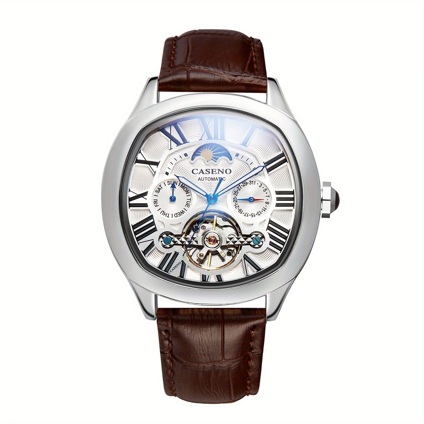 Moon Phase Tourbillon Watch - Automatic Mechanical Movement